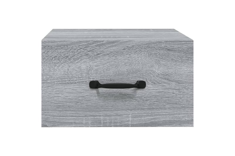 beBasic Veggmontert nattbord grå sonoma 35x35x20 cm - GrÃ¥ - Møbler - Bord - Avlastningsbord - Sengebord & nattbord