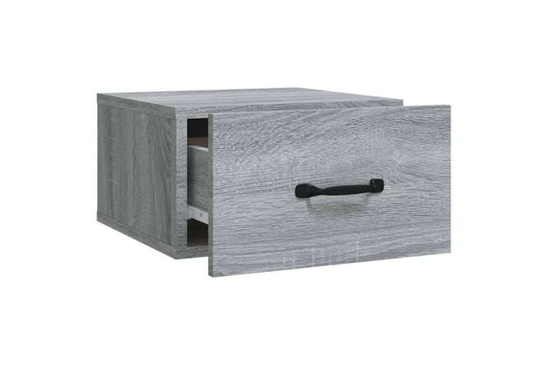 beBasic Veggmontert nattbord grå sonoma 35x35x20 cm - GrÃ¥ - Møbler - Bord - Avlastningsbord - Sengebord & nattbord