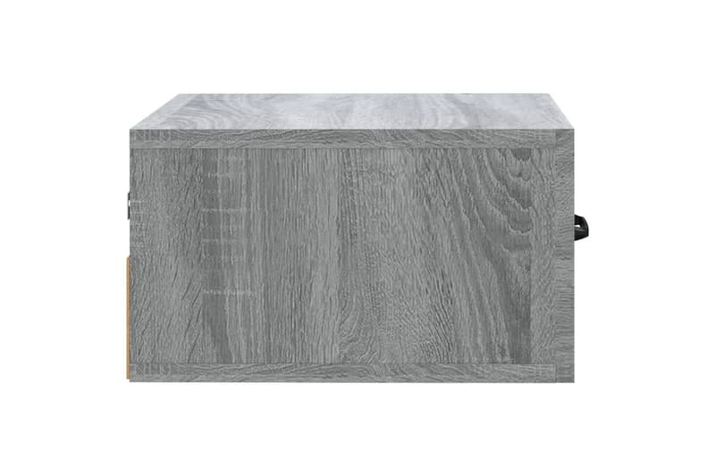 beBasic Veggmontert nattbord grå sonoma 35x35x20 cm - GrÃ¥ - Sengebord & nattbord