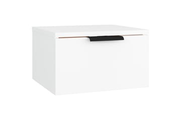 beBasic Veggmontert nattbord hvit 34x30x20 cm - Hvit - Møbler - Bord - Avlastningsbord - Sengebord & nattbord