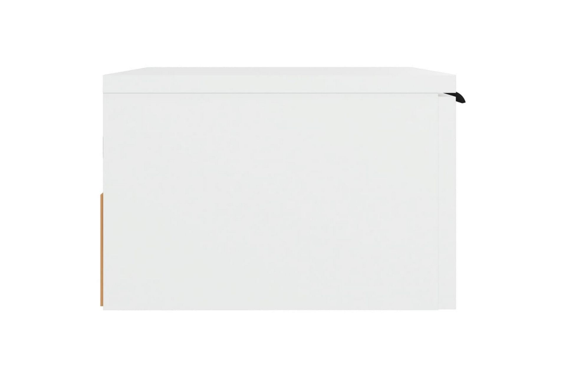 beBasic Veggmontert nattbord hvit 34x30x20 cm - Hvit - Møbler - Bord - Avlastningsbord - Sengebord & nattbord