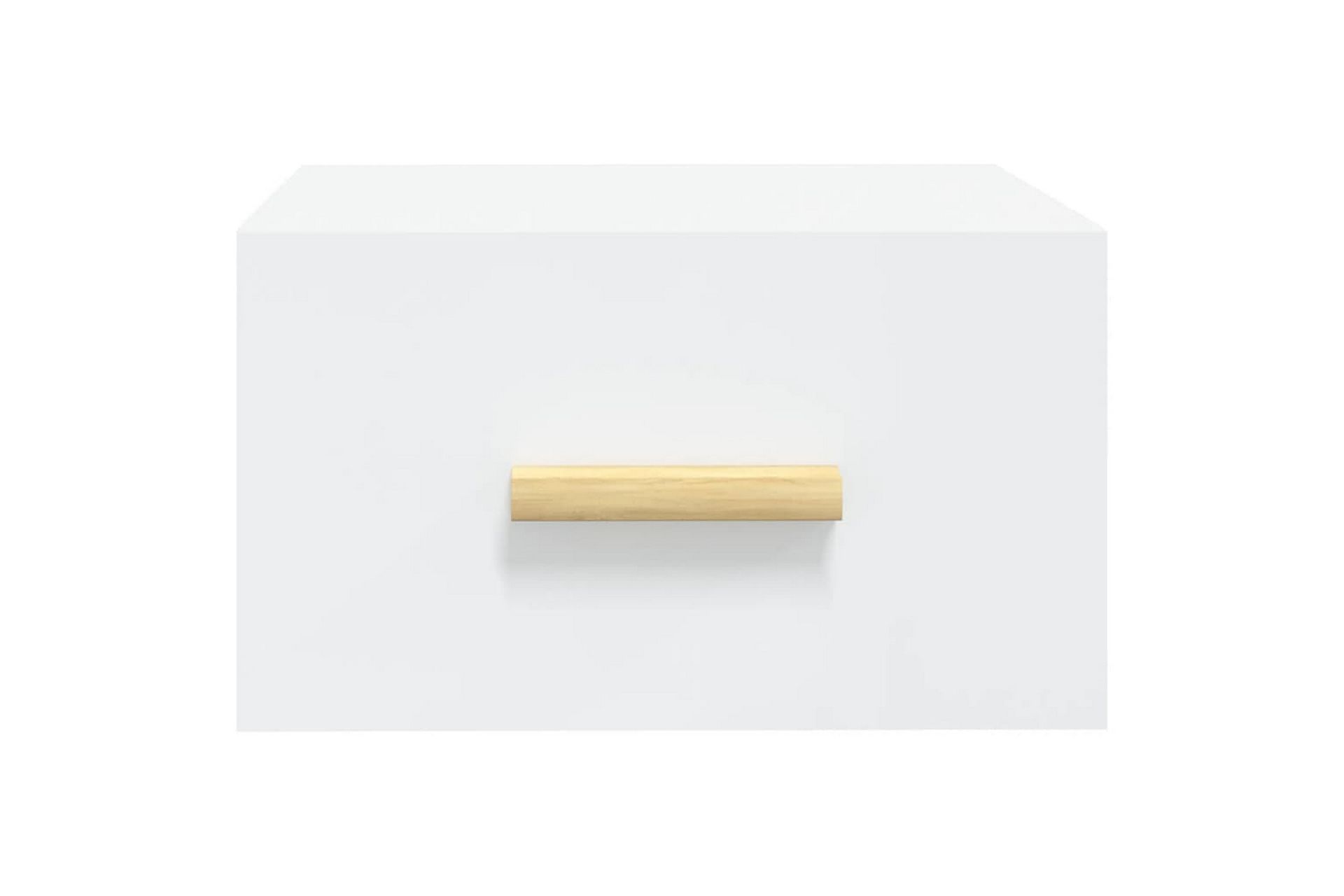beBasic Veggmontert nattbord hvit 35x35x20 cm - Hvit - Møbler - Bord - Avlastningsbord - Sengebord & nattbord