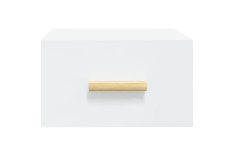 beBasic Veggmontert nattbord hvit 35x35x20 cm - Hvit - Møbler - Bord - Avlastningsbord - Sengebord & nattbord