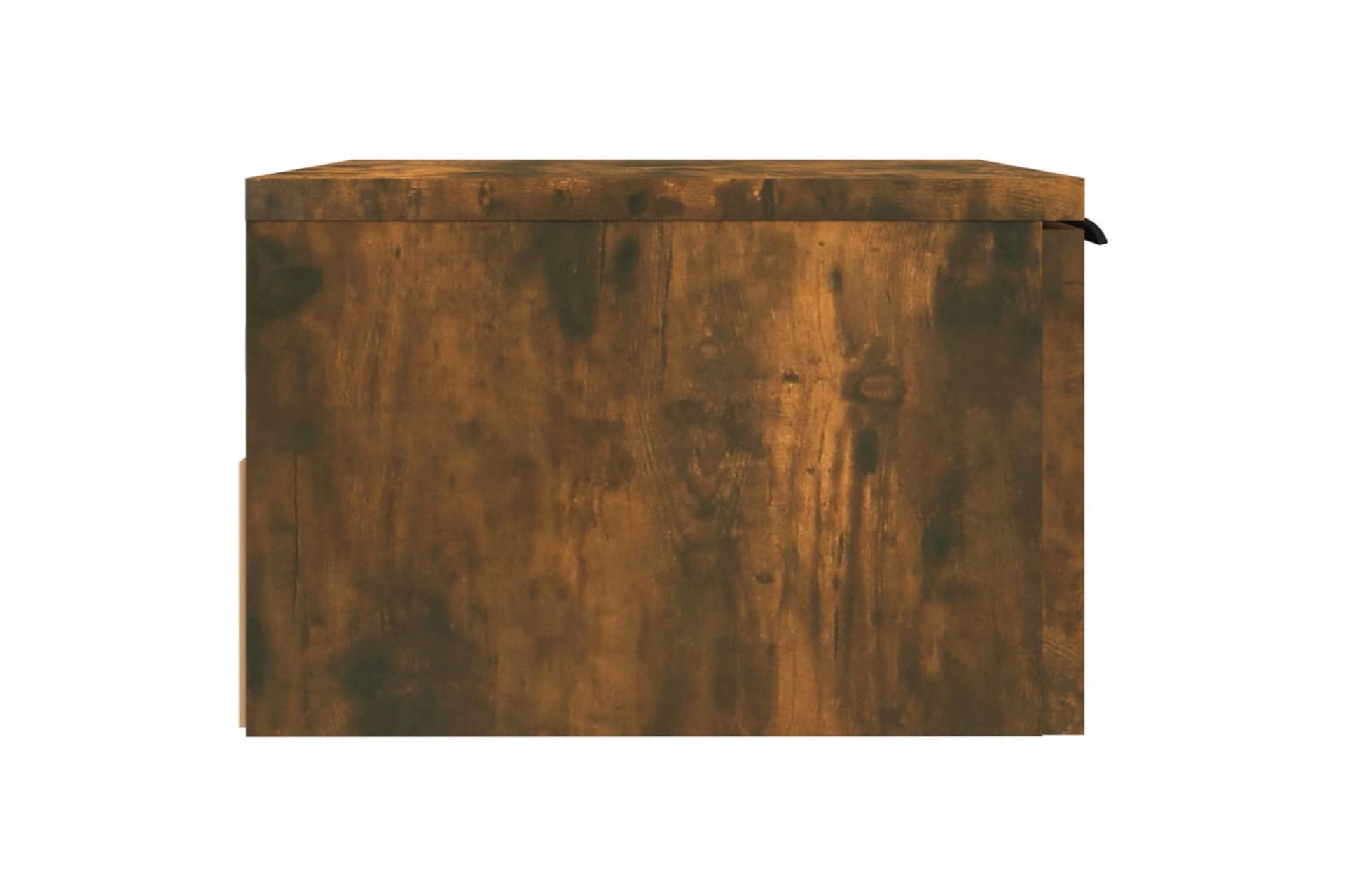 beBasic Veggmontert nattbord røkt eik 34x30x20 cm - Brun - Møbler - Bord - Avlastningsbord - Sengebord & nattbord