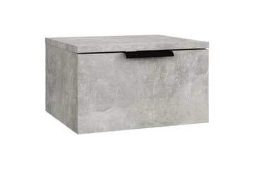beBasic Veggmonterte nattbord 2 stk betonggrå 34x30x20 cm - GrÃ¥ - Møbler - Bord - Avlastningsbord - Sengebord & nattbord