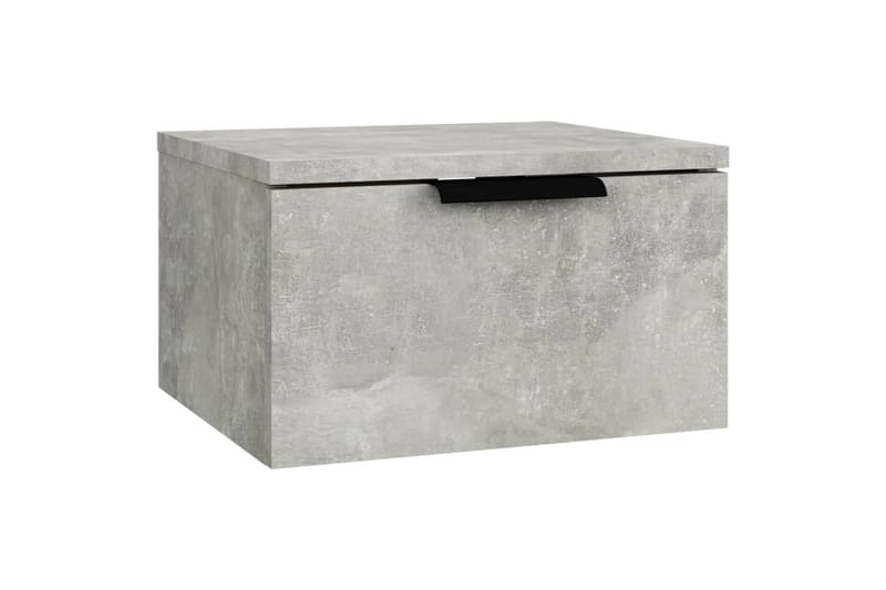 beBasic Veggmonterte nattbord 2 stk betonggrå 34x30x20 cm - GrÃ¥ - Sengebord & nattbord