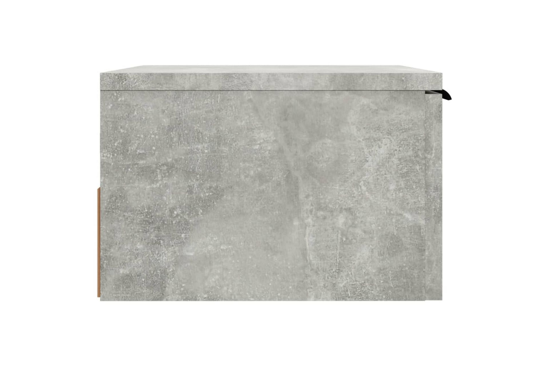 beBasic Veggmonterte nattbord 2 stk betonggrå 34x30x20 cm - GrÃ¥ - Møbler - Bord - Avlastningsbord - Sengebord & nattbord