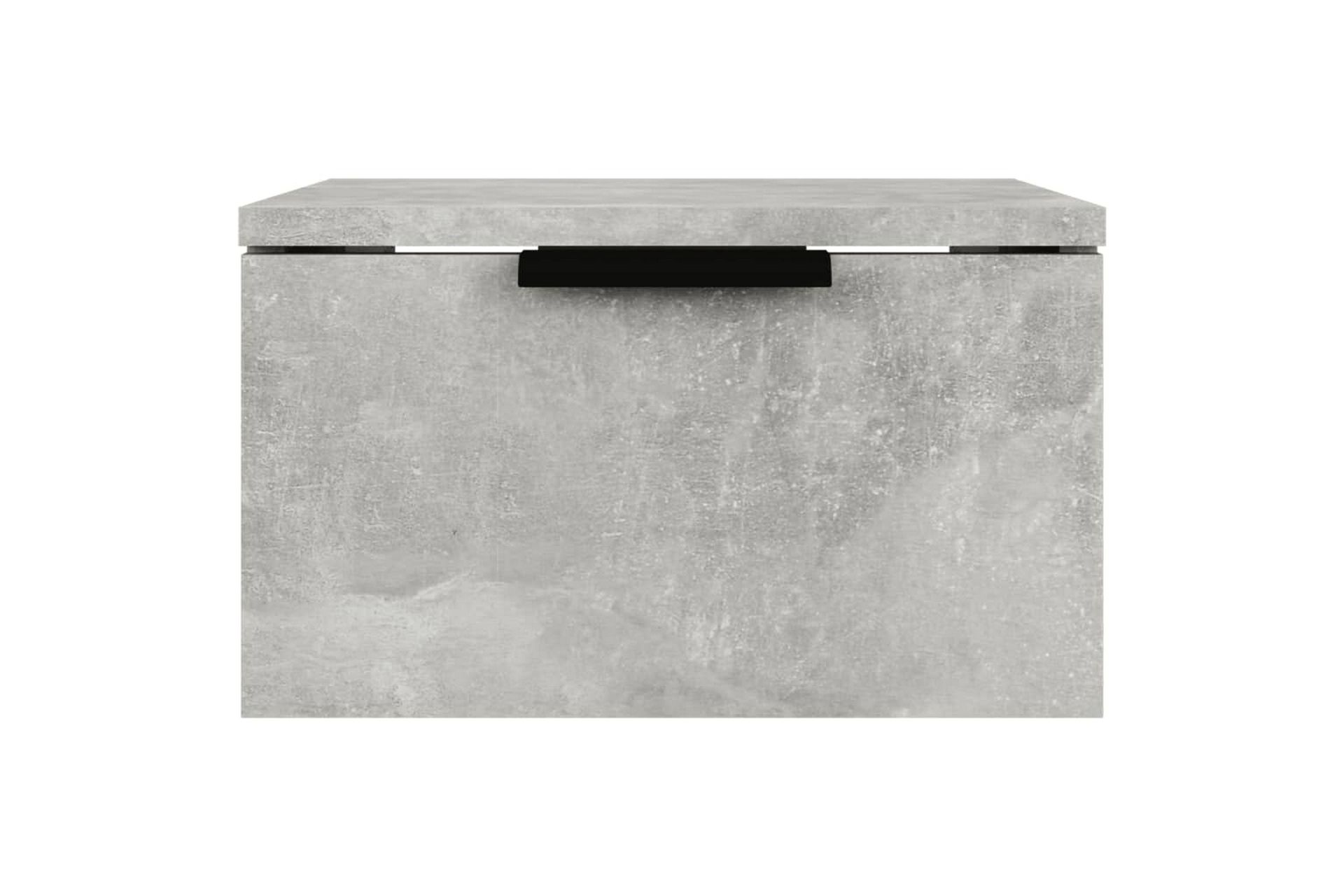beBasic Veggmonterte nattbord 2 stk betonggrå 34x30x20 cm - GrÃ¥ - Møbler - Bord - Avlastningsbord - Sengebord & nattbord
