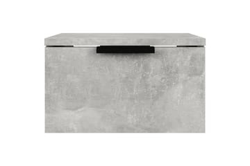 beBasic Veggmonterte nattbord 2 stk betonggrå 34x30x20 cm - GrÃ¥ - Møbler - Bord - Avlastningsbord - Sengebord & nattbord