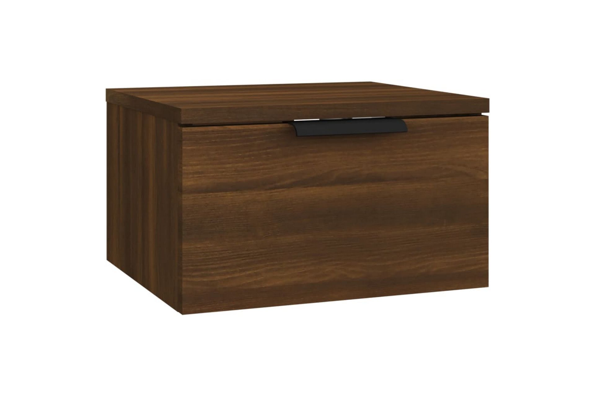 beBasic Veggmonterte nattbord 2 stk brun eik 34x30x20 cm - Brun - Møbler - Bord - Avlastningsbord - Sengebord & nattbord
