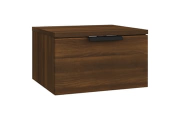 beBasic Veggmonterte nattbord 2 stk brun eik 34x30x20 cm - Brun - Møbler - Bord - Avlastningsbord - Sengebord & nattbord