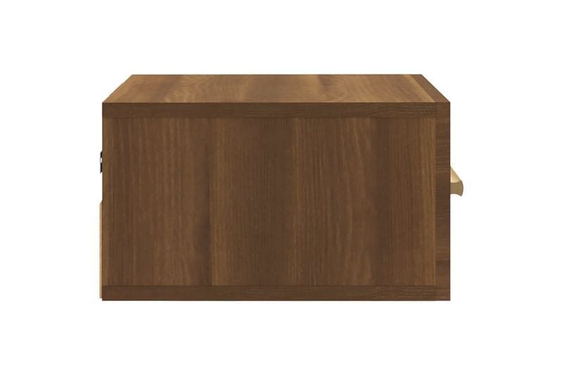beBasic Veggmonterte nattbord 2 stk brun eik 35x35x20 cm - Brun - Møbler - Bord - Avlastningsbord - Sengebord & nattbord