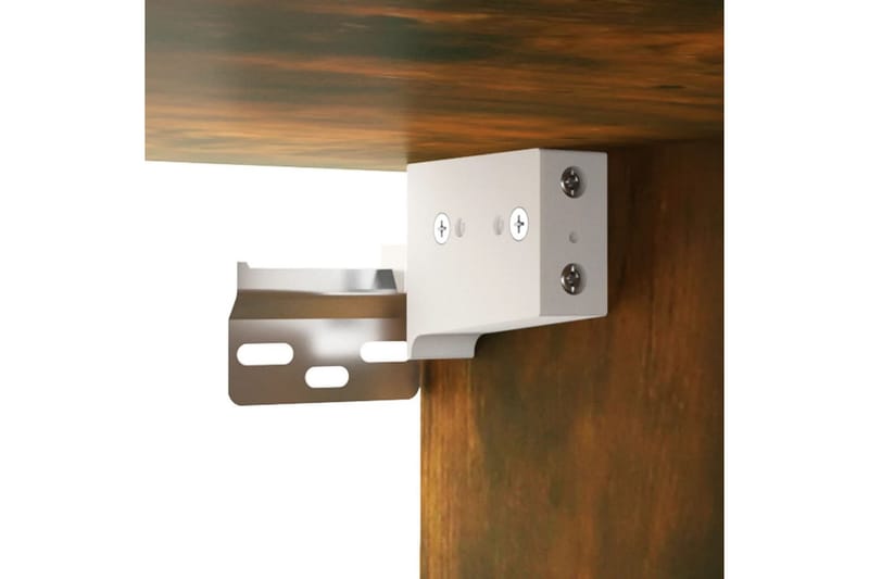 beBasic Veggmonterte nattbord 2 stk røkt eik 34x30x20 cm - Brun - Møbler - Bord - Avlastningsbord - Sengebord & nattbord