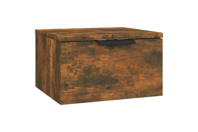 beBasic Veggmonterte nattbord 2 stk røkt eik 34x30x20 cm - Brun - Møbler - Bord - Avlastningsbord - Sengebord & nattbord