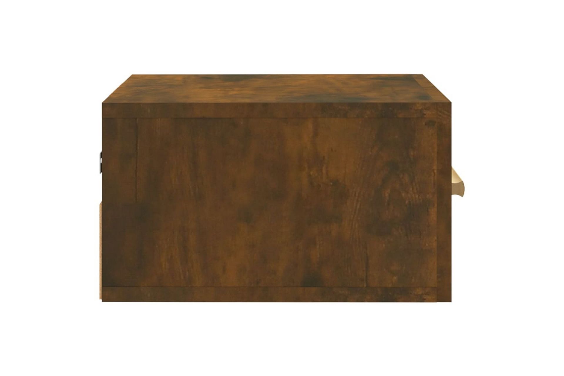beBasic Veggmonterte nattbord 2 stk røkt eik 35x35x20 cm - Brun - Møbler - Bord - Avlastningsbord - Sengebord & nattbord