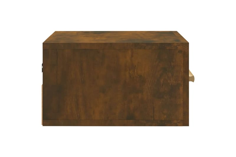 beBasic Veggmonterte nattbord 2 stk røkt eik 35x35x20 cm - Brun - Sengebord & nattbord