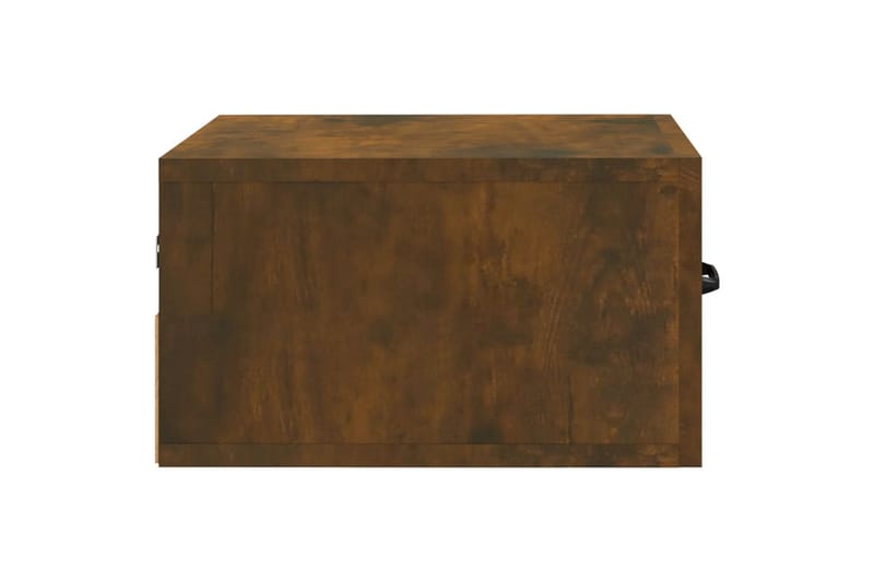 beBasic Veggmonterte nattbord 2 stk røkt eik 35x35x20 cm - Brun - Sengebord & nattbord