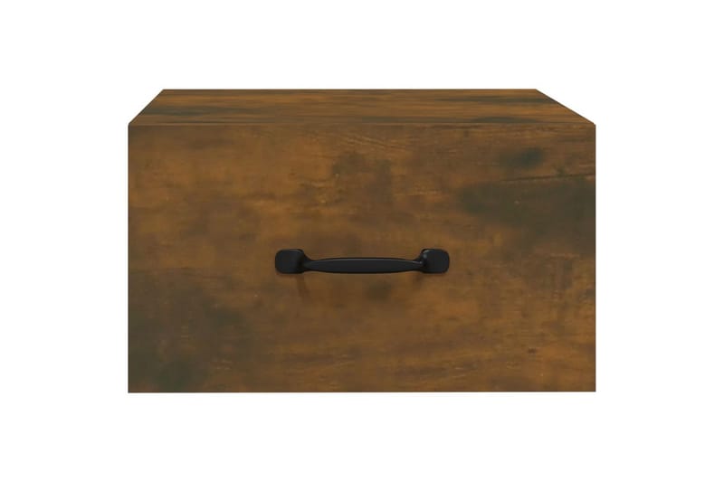 beBasic Veggmonterte nattbord 2 stk røkt eik 35x35x20 cm - Brun - Møbler - Bord - Avlastningsbord - Sengebord & nattbord