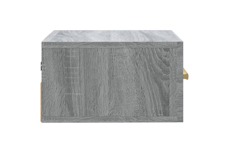 beBasic Veggmonterte nattbord 2 stk sonoma eik 35x35x20 cm - GrÃ¥ - Møbler - Bord - Avlastningsbord - Sengebord & nattbord