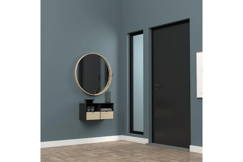 Belleuve Nattbord 25 cm - Svart - Møbler - Bord - Avlastningsbord - Sengebord & nattbord