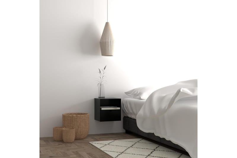 Belleuve Nattbord 25 cm - Svart - Møbler - Bord - Avlastningsbord - Sengebord & nattbord