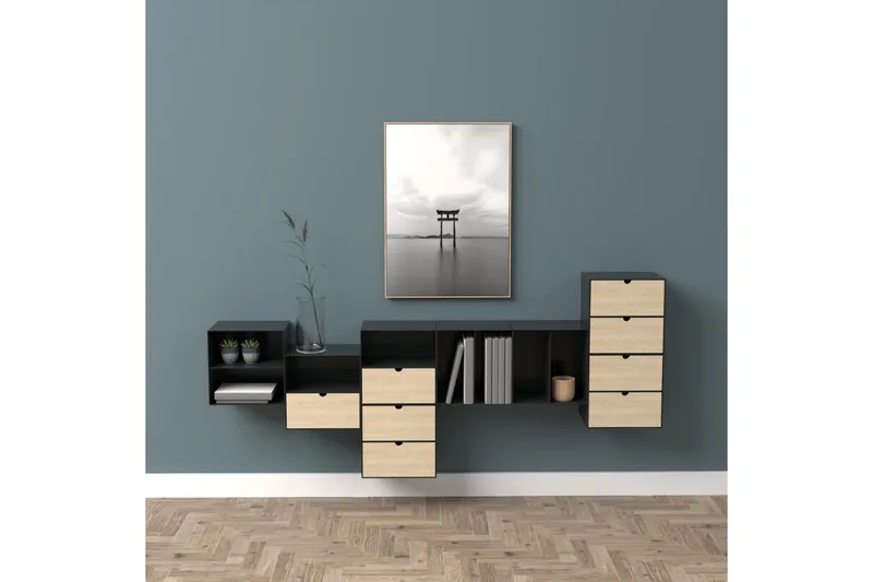 Belleuve Nattbord 25 cm - Svart - Møbler - Bord - Avlastningsbord - Sengebord & nattbord