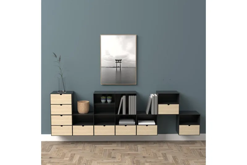 Belleuve Nattbord 25 cm - Svart - Møbler - Bord - Avlastningsbord - Sengebord & nattbord