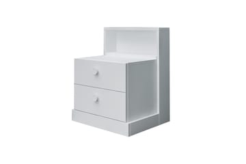 Berdez Nattbord 49 cm - Hvit - Møbler - Bord - Avlastningsbord - Sengebord & nattbord