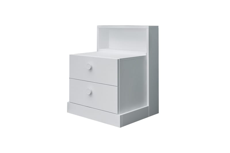 Berdez Nattbord 49 cm - Hvit - Møbler - Bord - Avlastningsbord - Sengebord & nattbord