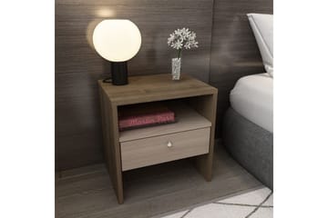 Berriaren Nattbord 45 cm - Valnøtt - Møbler - Bord - Avlastningsbord - Sengebord & nattbord