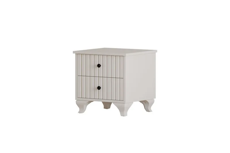 Beynor Nattbord 45 cm, Matt Hvit