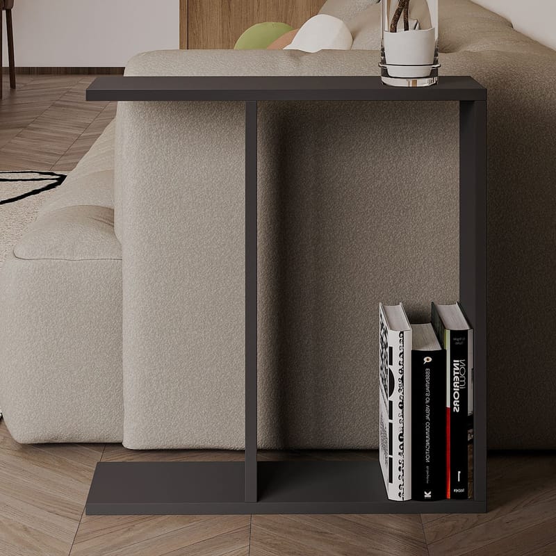 Bingdi Sidebord 60x60x60 cm - Antrasitt - Møbler - Bord - Avlastningsbord - Lampebord & sidebord