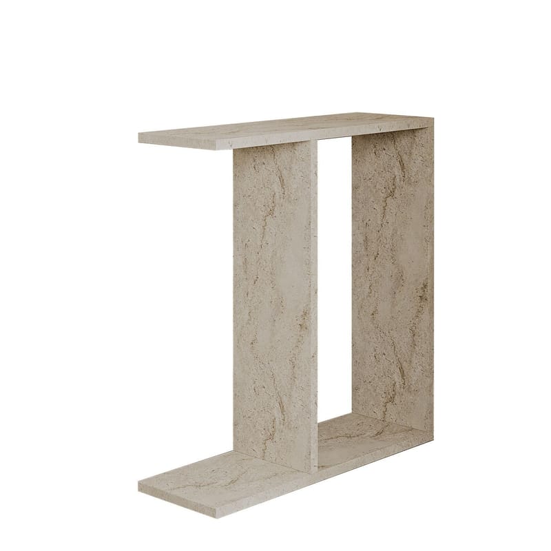 Bingdi Sidebord 60x60x60 cm - Travertin - Møbler - Bord - Avlastningsbord - Lampebord & sidebord