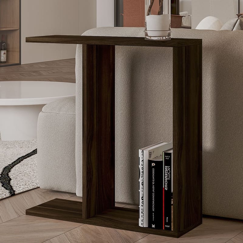Bingdi Sidebord 60x60x60 cm - Valnøtt - Møbler - Bord - Avlastningsbord - Lampebord & sidebord