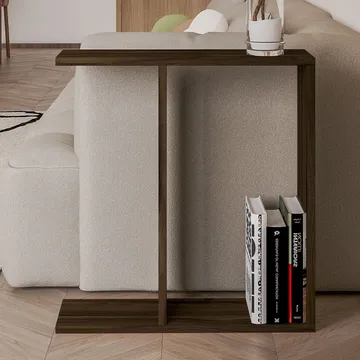 Bingdi Sidebord 60x60x60 cm - Valnøtt - Møbler - Bord - Avlastningsbord - Lampebord & sidebord