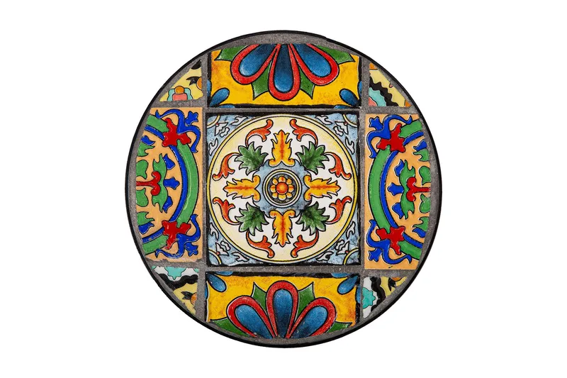 Morocco Blomsterpiedestal - Svart/Flerfärgad - Møbler - Bord - Avlastningsbord - Blomsterbord