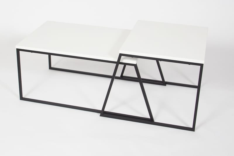 Bodsjö Settbord 88 cm 2 Bord - Hvit - Sofabord - Settbord