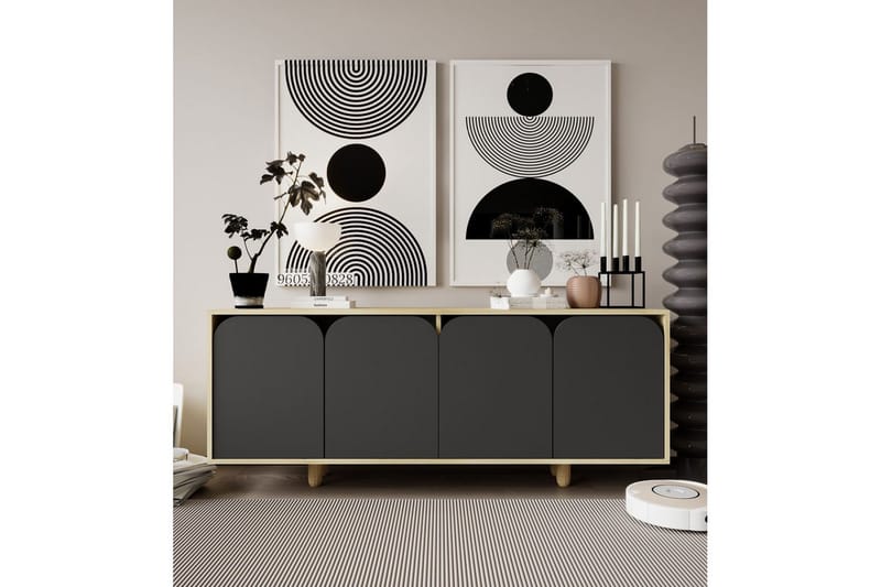 Bohem Konsollbord 180x150 cm - Brun/Antrasitt - Møbler - Bord - Avlastningsbord - Gangbord