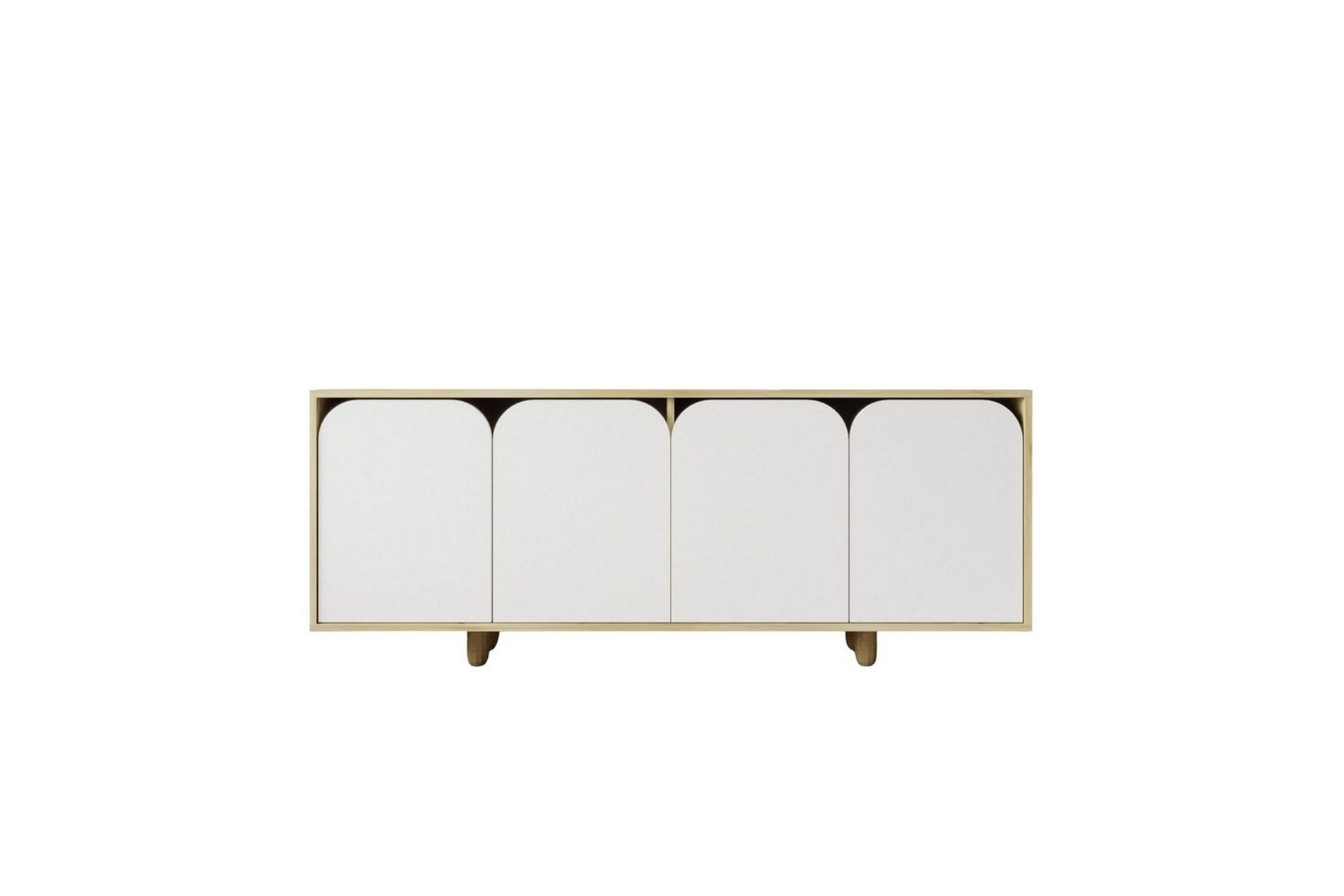 Bohem Konsollbord 180x180 cm - Brun/Hvit