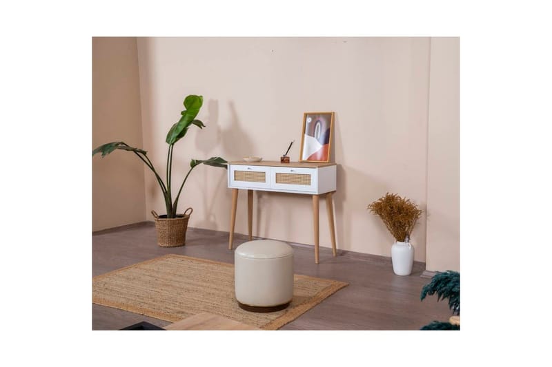 Bohem Sidebord 95 cm - Hvit/Lysfarget tre - Møbler - Bord - Avlastningsbord - Lampebord & sidebord