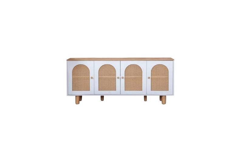 Bohemsk konsollbord 80 cm - Mellomfarget tre/Hvit - Møbler - Bord - Avlastningsbord - Gangbord