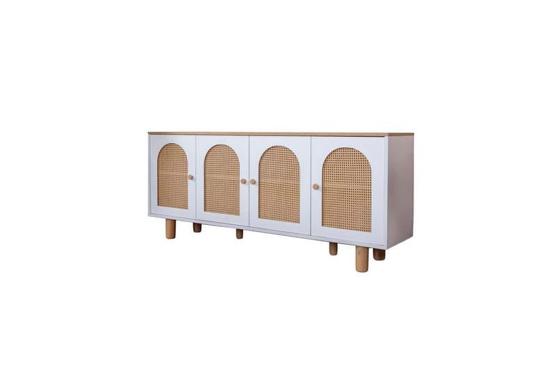 Bohemsk konsollbord 80 cm - Mellomfarget tre/Hvit - Møbler - Bord - Avlastningsbord - Gangbord
