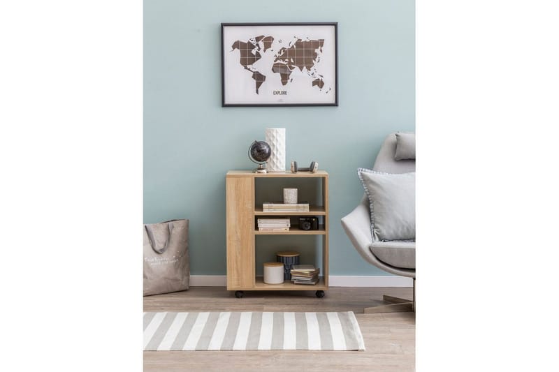 Bokhylle Wohnling mobil, moderne og enkel med forskjellige oppbevaringsrom Sonoma - Sonoma - Oppbevaring - Oppbevaringsmøbler - Kommode - Skuffeseksjon