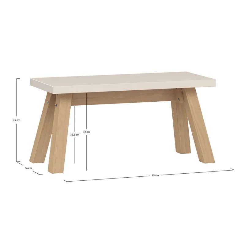 Bord/benk 4 You Fresh - 95 cm - Møbler - Bord - Avlastningsbord - Blomsterbord