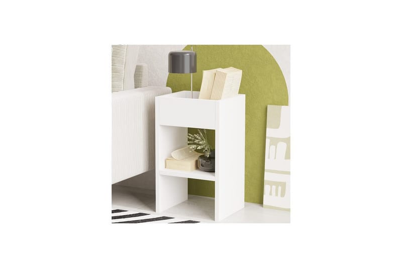 Brendale Sidebord 30 cm - Hvit - Møbler - Bord - Avlastningsbord - Lampebord & sidebord