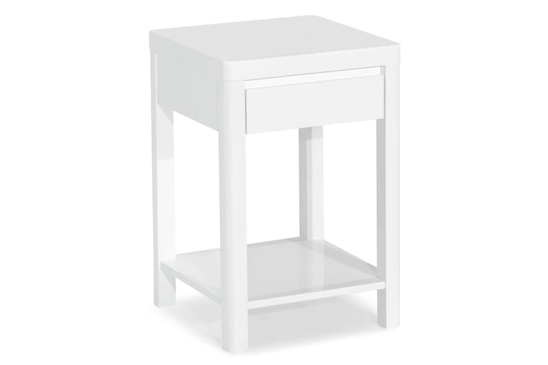 Amundi Sidebord 40 cm - Hvit - Lampebord & sidebord - Brettbord og småbord