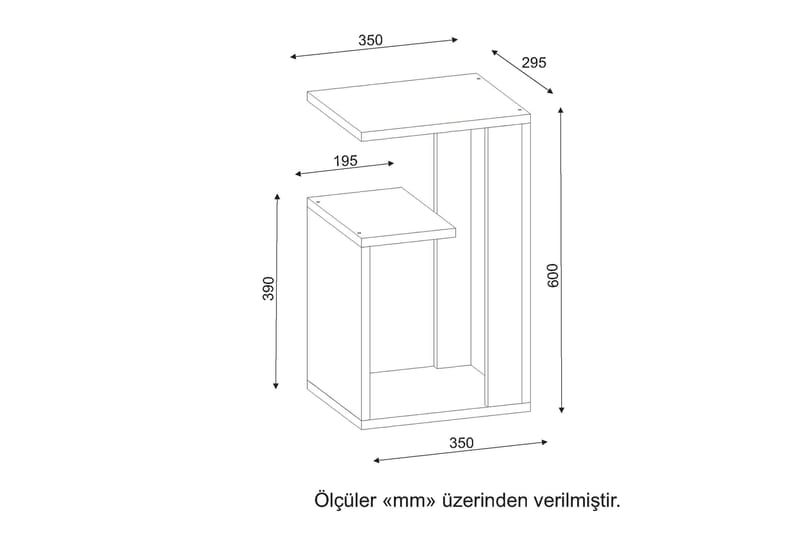 Asillane Sidebord Moderne - Møbler - Bord - Avlastningsbord - Brettbord og småbord