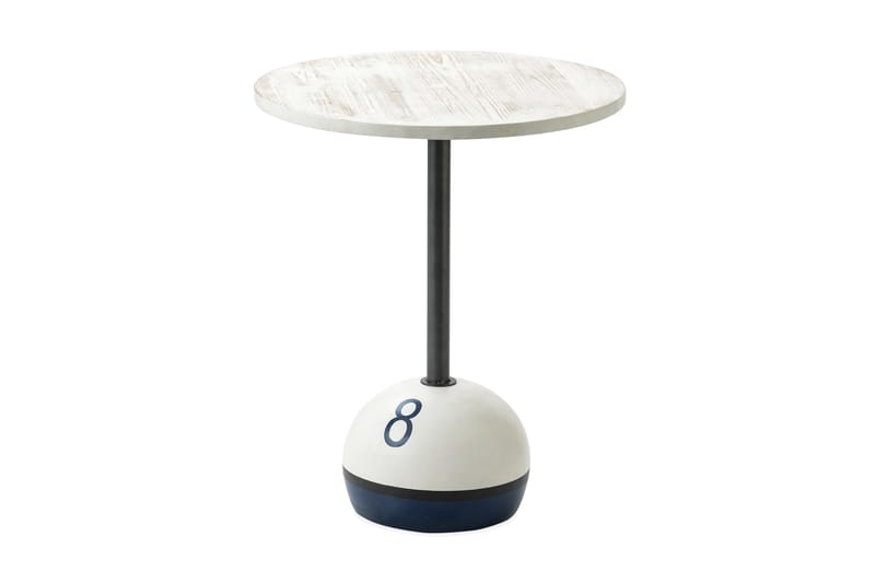 Barnfather Avlastningsbord 50x60 cm - Hvit/Svart - Lampebord & sidebord - Brettbord og småbord