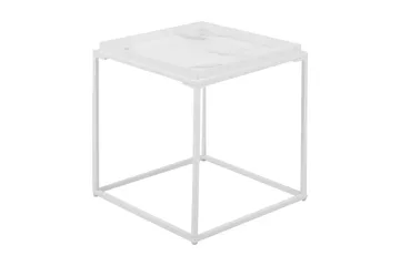 Burwick Sidebord 42 cm - Hvit - Møbler - Bord - Avlastningsbord - Brettbord og småbord
