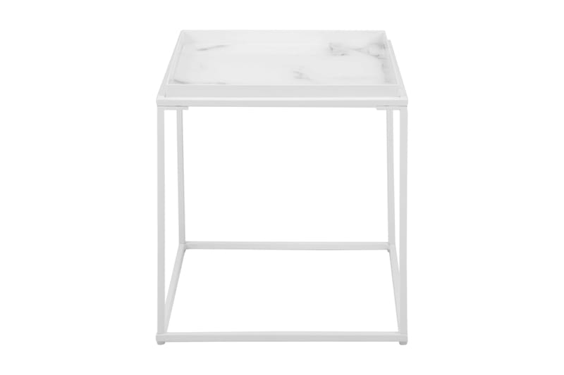 Burwick Sidebord 42 cm - Hvit - Møbler - Bord - Avlastningsbord - Brettbord og småbord